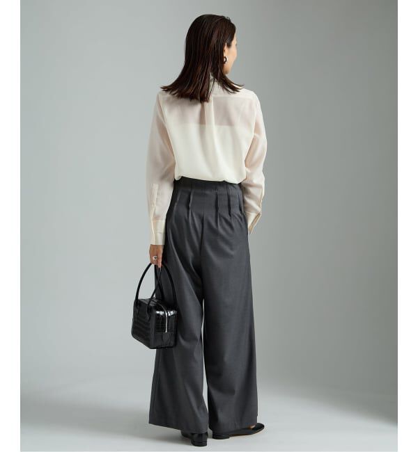 VERMEIL par iena「Woolボイルボータイブラウス」|シャツ・ブラウス|