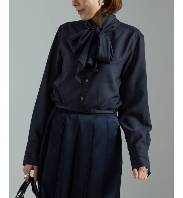 VERMEIL par iena「Woolボイルボータイブラウス」|シャツ・ブラウス|