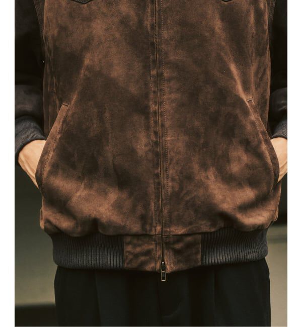 417 EDIFICE「ラムスエード サンタフェジャケット」|ライダースジャケット|