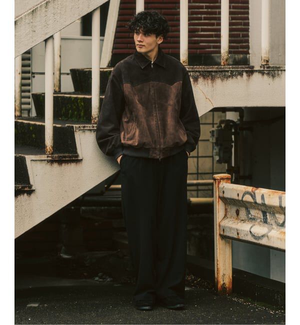 417 EDIFICE「ラムスエード サンタフェジャケット」|ライダースジャケット|