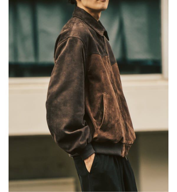 417 EDIFICE「ラムスエード サンタフェジャケット」|ライダースジャケット|