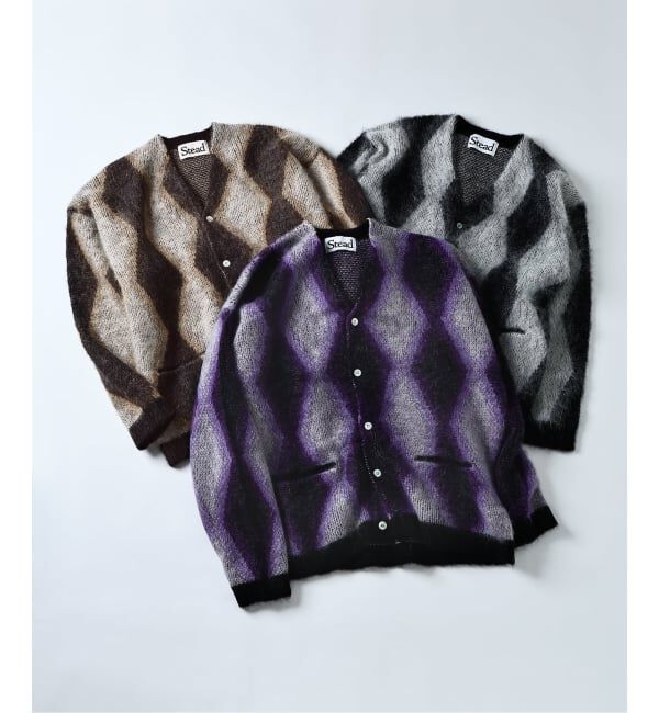 J.S.Homestead「Stead / モヘア ミックス スクエア カーディガン」|カーディガン|