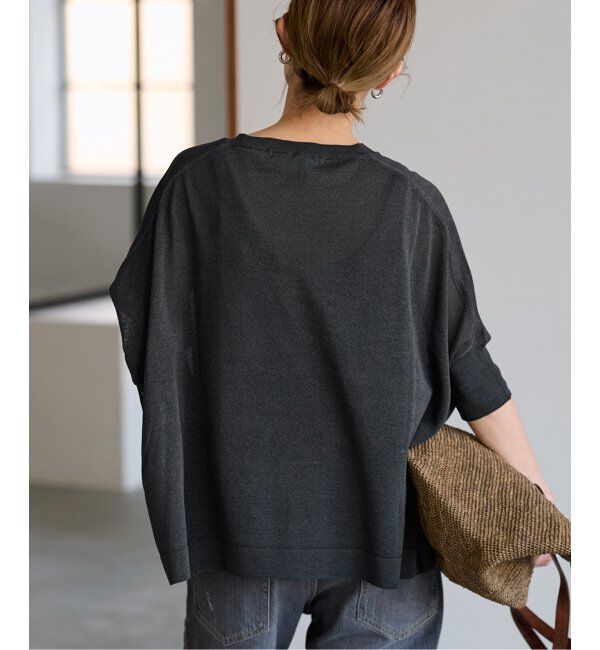 FRAMeWORK「ペーパーミックスポンチョニット」|ニット・セーター|