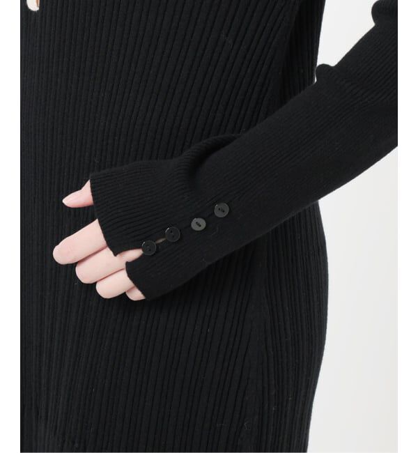  「【洗える】裾ドッキングニットワンピース」|ワンピース|