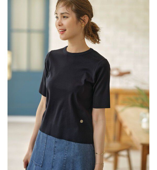 組曲「【WEB限定】セーターマシーン 半袖ニットTシャツ」|Tシャツ・カットソー|