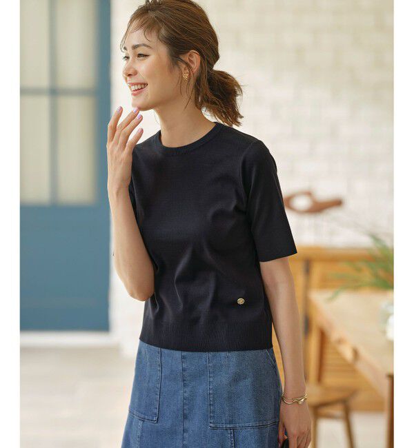 組曲「【WEB限定】セーターマシーン 半袖ニットTシャツ」|Tシャツ・カットソー|