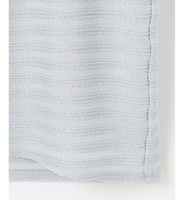 組曲「【WEB限定】ボーダージャガード タック袖ブラウス」|シャツ・ブラウス|