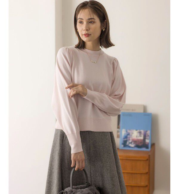 組曲「【WEB限定】ELENAスパンコールバックパール ニット」|ニット・セーター|