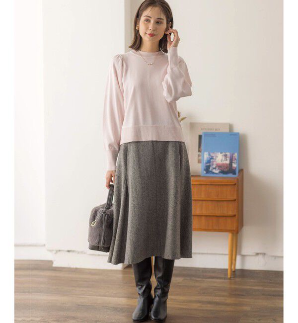 組曲「【WEB限定】ELENAスパンコールバックパール ニット」|ニット・セーター|