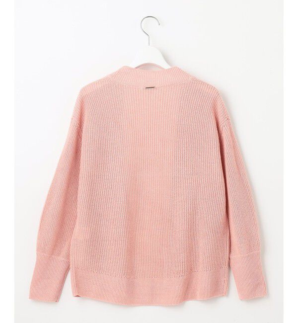 自由区「【WEB限定カラーあり・洗える】リネンミドルゲージニット カーディガン」|カーディガン|