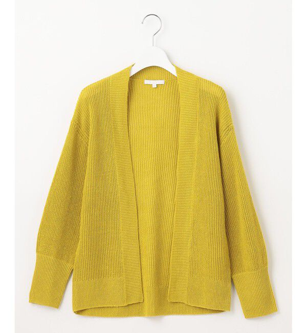 自由区「【WEB限定カラーあり・洗える】リネンミドルゲージニット カーディガン」|カーディガン|