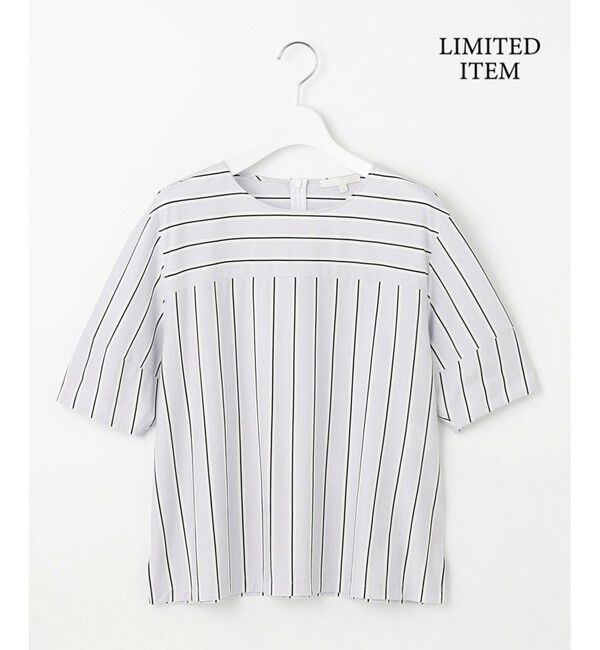 自由区「【WEB限定・洗える】ストライプハイゲージジャージー カットソー」|Tシャツ・カットソー|