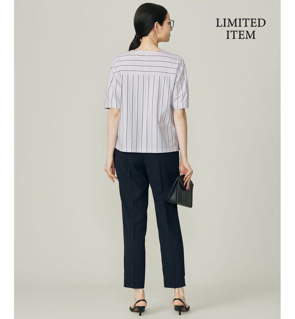 自由区「【WEB限定・洗える】ストライプハイゲージジャージー カットソー」|Tシャツ・カットソー|