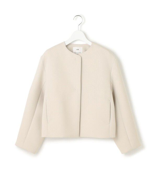 23区「【VERYコラボ】ストレッチトリプルクロス ノーカラージャケット」|ノーカラージャケット|