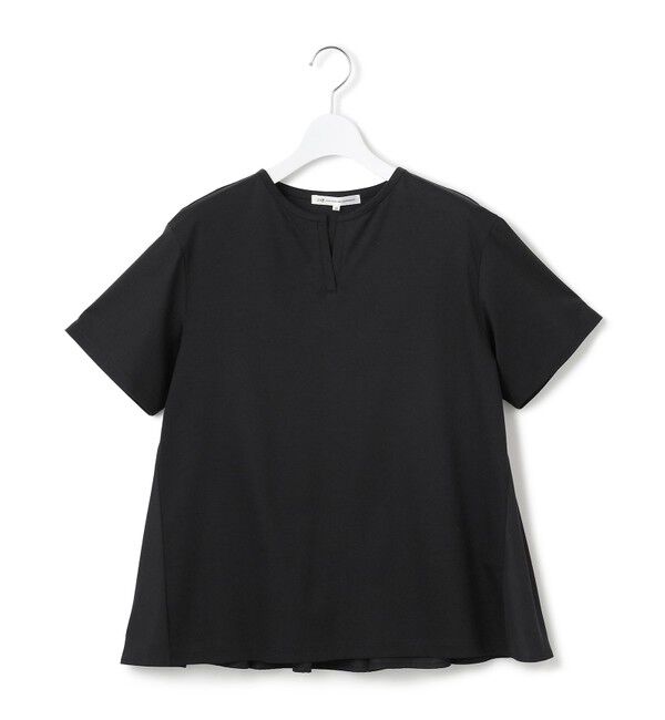 23区「【汗じみ防止/洗える】スムースデザイン バックフレア カットソー」|Tシャツ・カットソー|