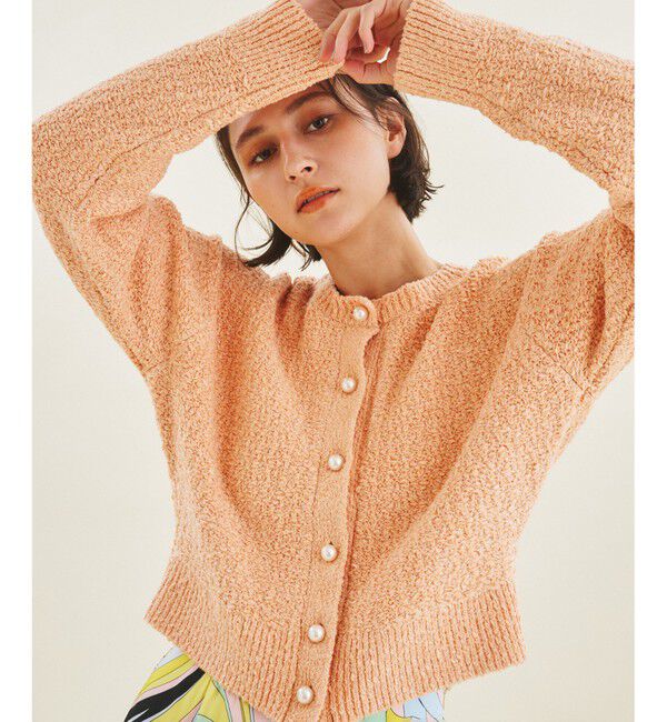  「ショートクルーニットカーディガン」|カーディガン|