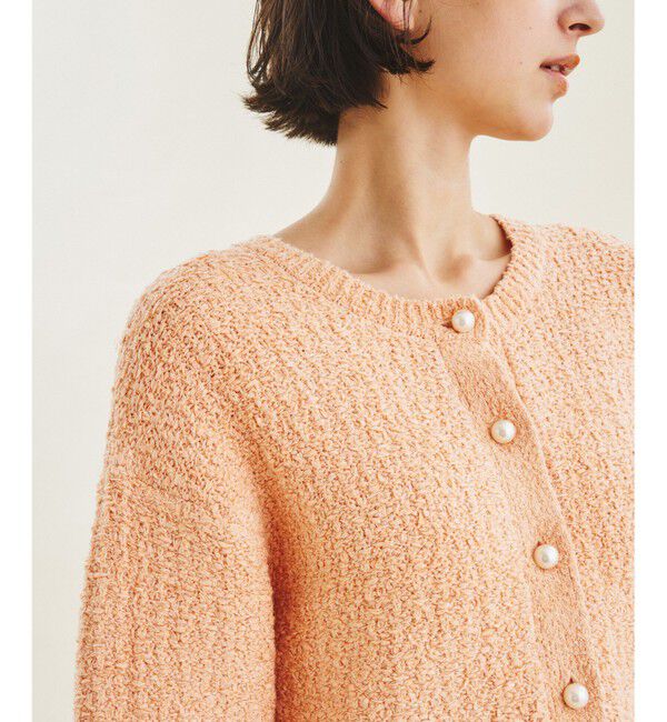  「ショートクルーニットカーディガン」|カーディガン|