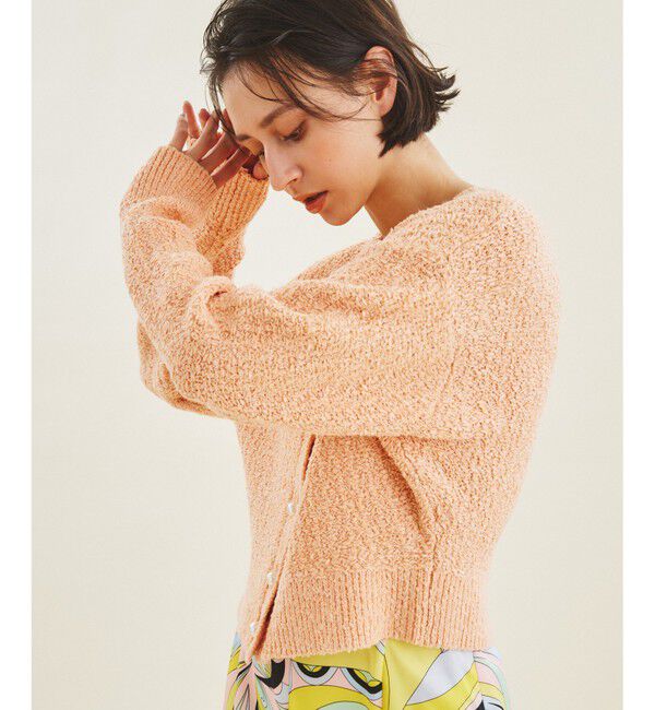  「ショートクルーニットカーディガン」|カーディガン|