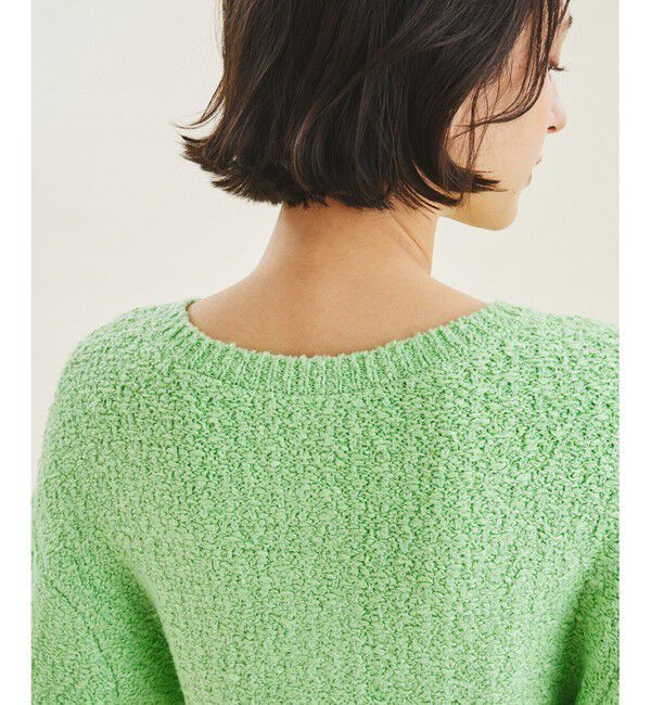  「ショートクルーニットカーディガン」|カーディガン|