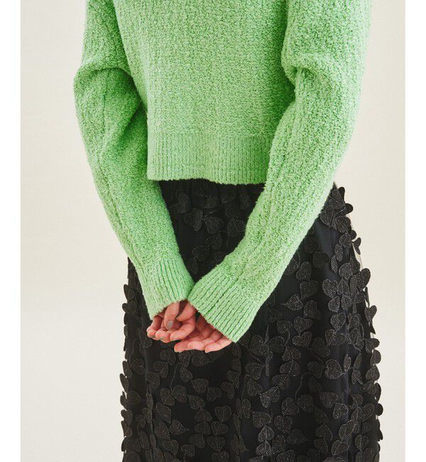  「ショートクルーニットカーディガン」|カーディガン|