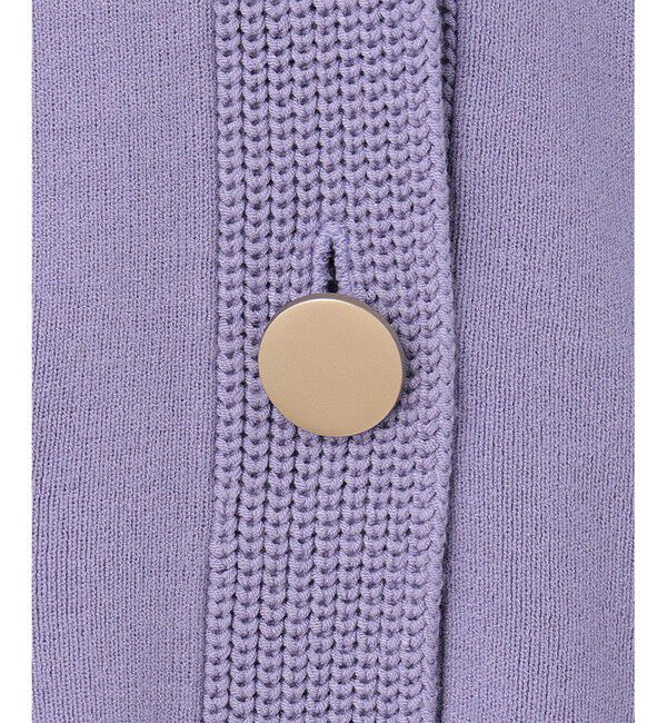  「トリミングニットカーディガン」|カーディガン|