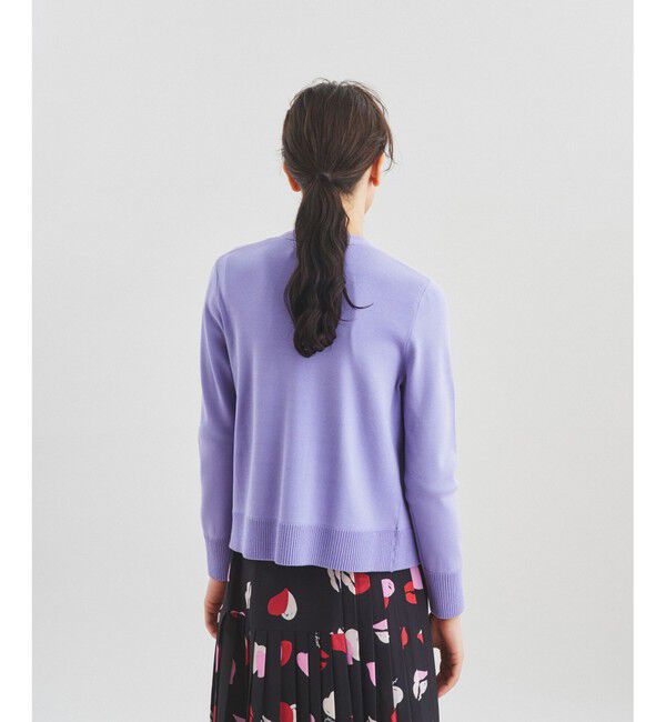  「トリミングニットカーディガン」|カーディガン|