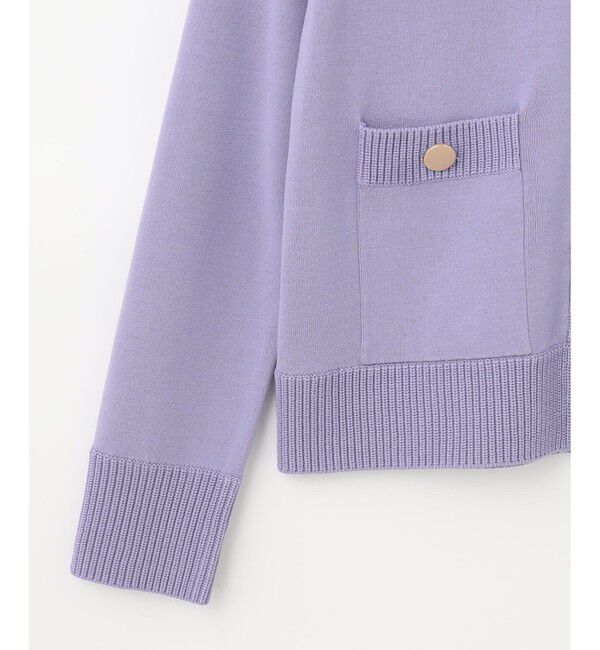  「トリミングニットカーディガン」|カーディガン|