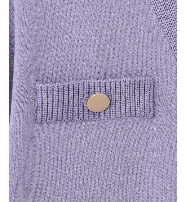  「トリミングニットカーディガン」|カーディガン|