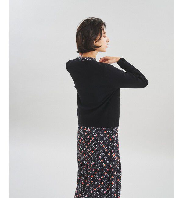  「トリミングニットカーディガン」|カーディガン|