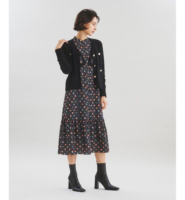  「トリミングニットカーディガン」|カーディガン|