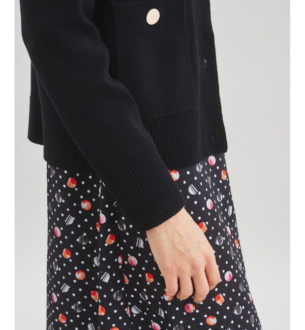  「トリミングニットカーディガン」|カーディガン|