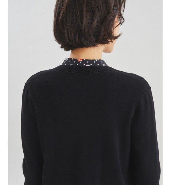  「トリミングニットカーディガン」|カーディガン|