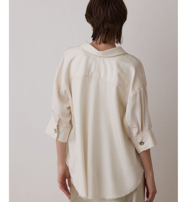 GRACE CONTINENTAL「ハーフスリーブルーズシャツ」|シャツ・ブラウス|