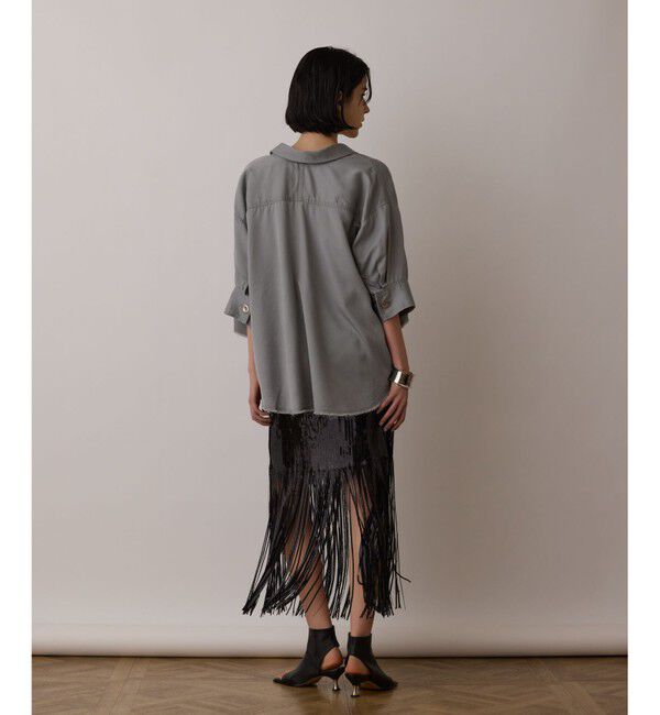 GRACE CONTINENTAL「ハーフスリーブルーズシャツ」|シャツ・ブラウス|