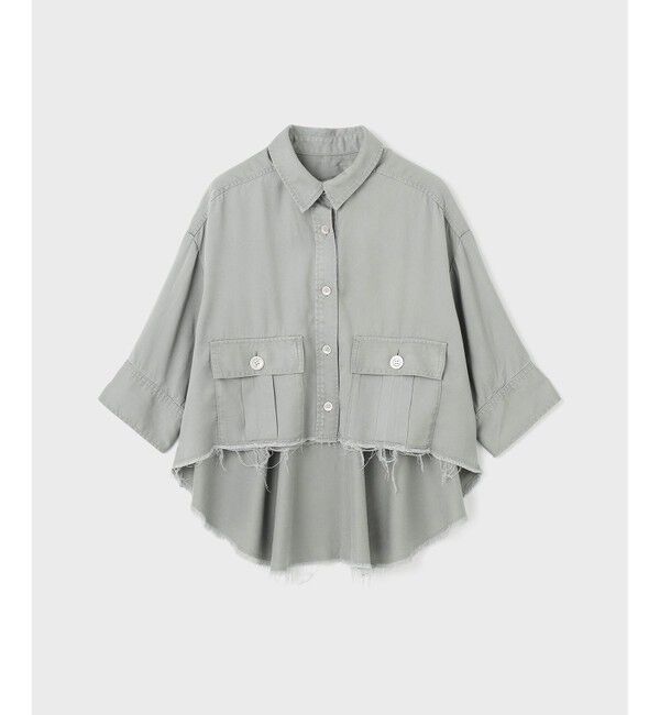 GRACE CONTINENTAL「ハーフスリーブルーズシャツ」|シャツ・ブラウス|