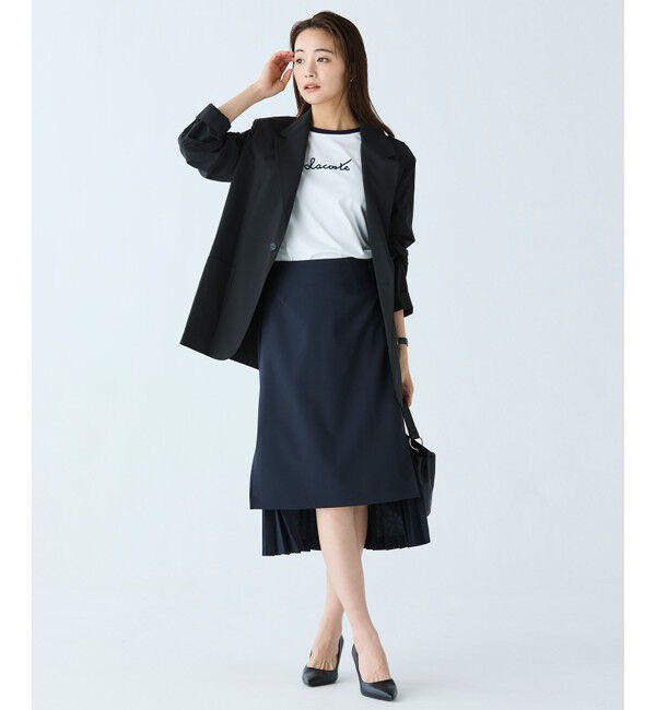 LACOSTE「前後切り替えプリーツスカート」|スカート|
