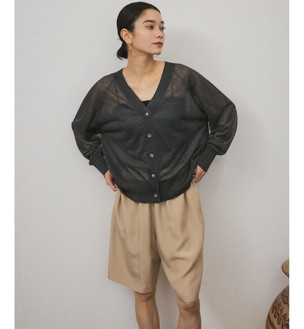 SALON adam et rope'「ブライトシアーカーディガン」|カーディガン|