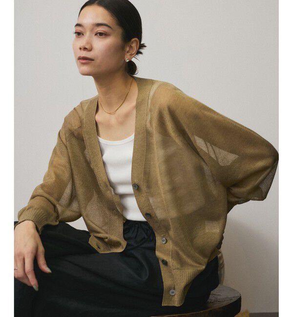 SALON adam et rope'「ブライトシアーカーディガン」|カーディガン|