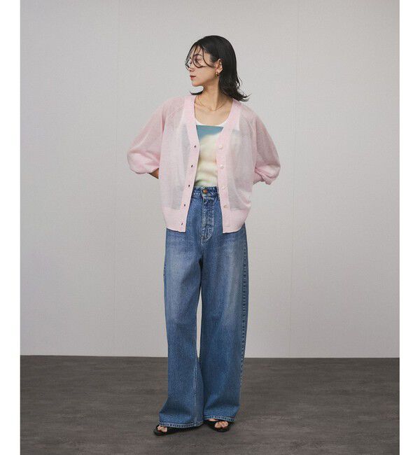 SALON adam et rope'「ブライトシアーカーディガン」|カーディガン|