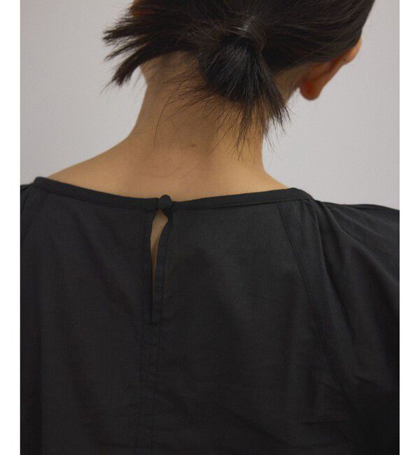 SALON adam et rope'「【WEB限定】ハーフスリーブギャザーブラウス［カディコットン］」|シャツ・ブラウス|