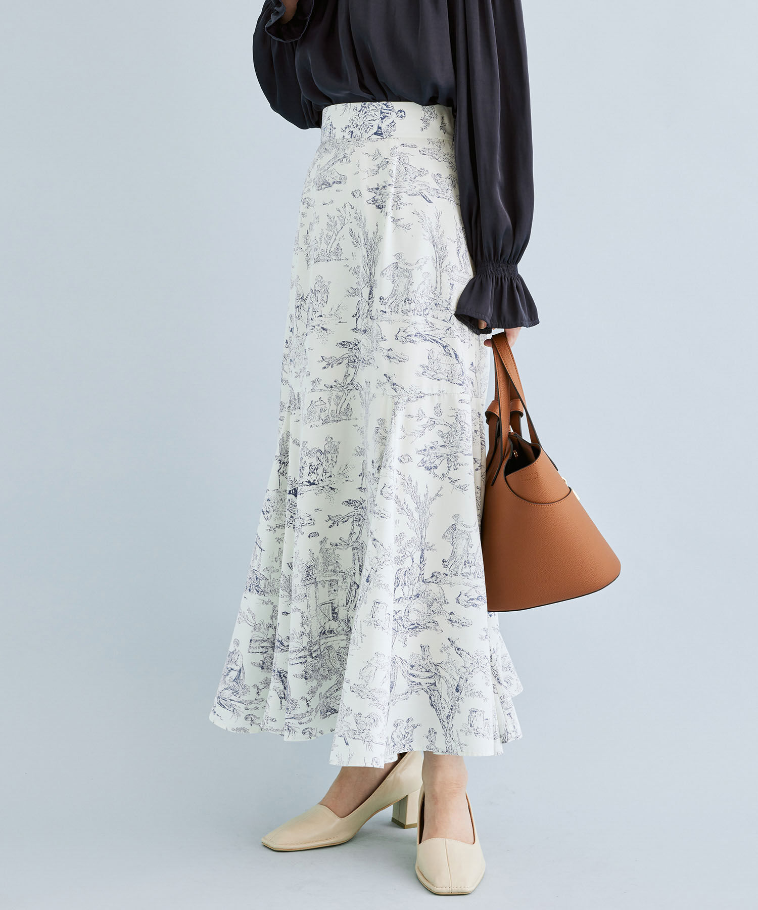 VIS「ボリュームタフタアソートスカート【sustainable】」|スカート|キナリ(16)