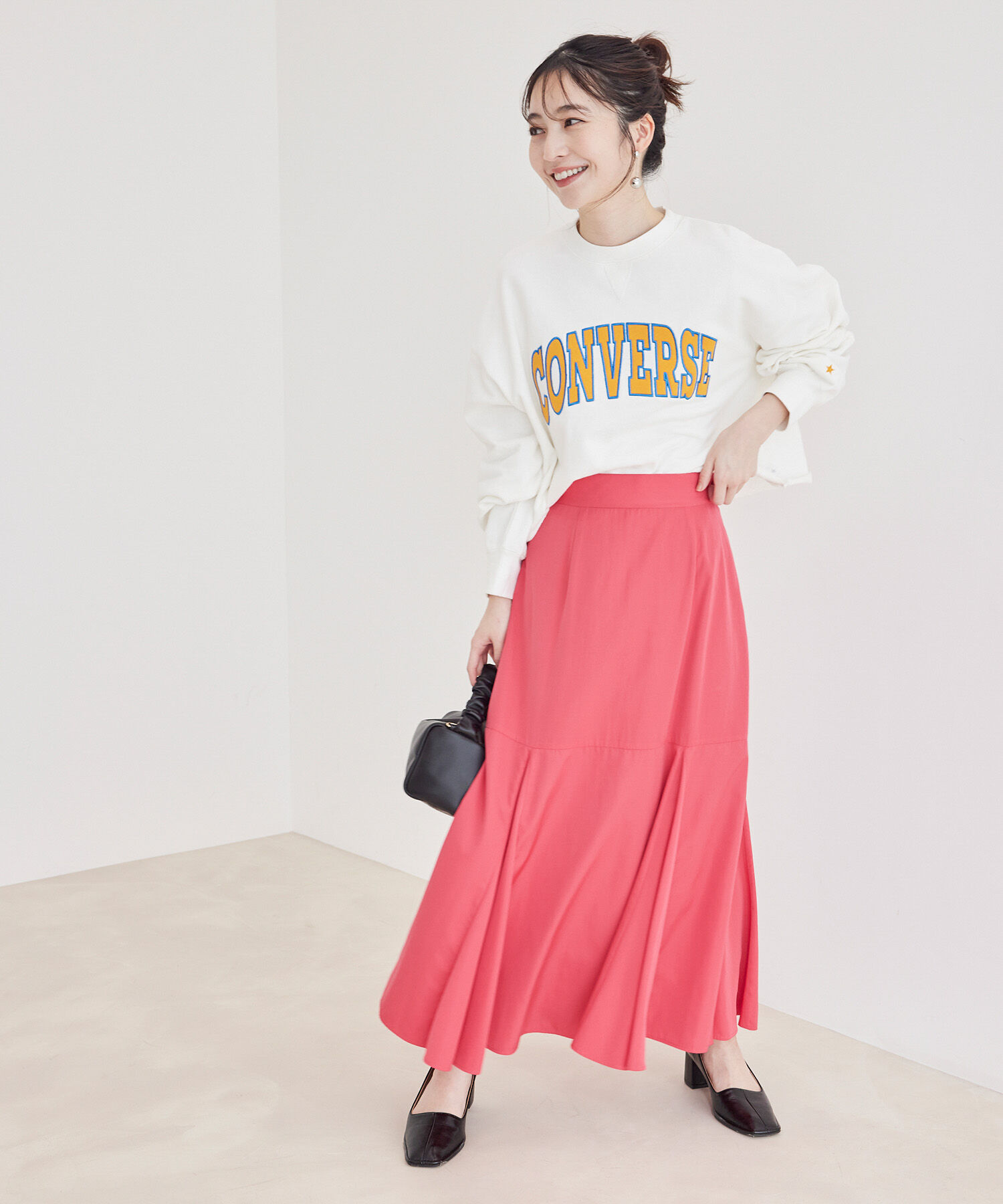 VIS「ボリュームタフタアソートスカート【sustainable】」|スカート|