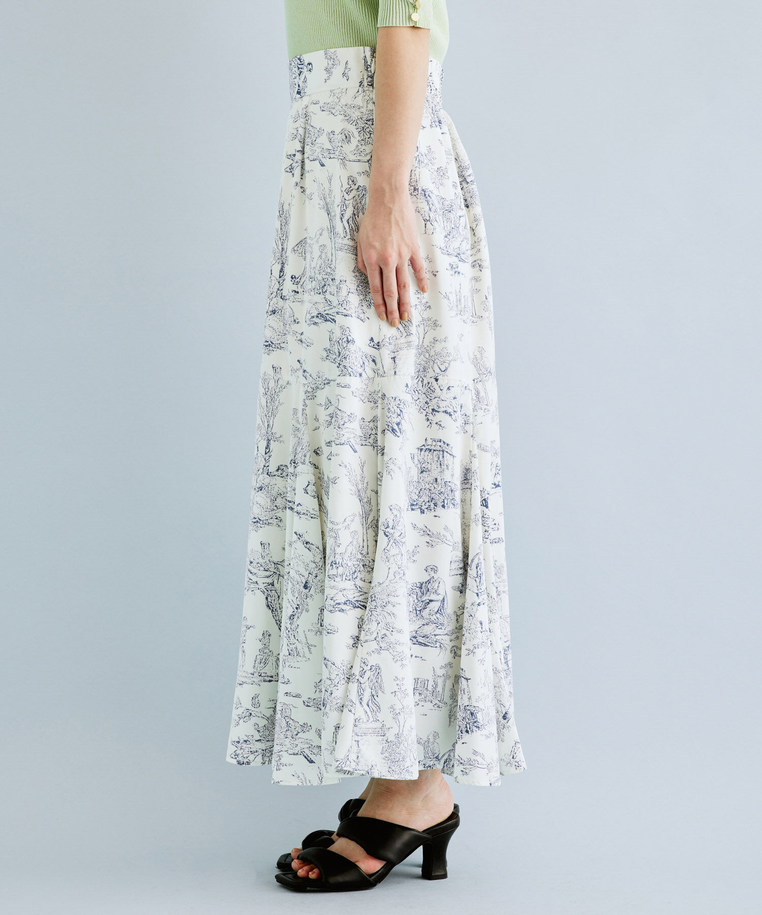 VIS「ボリュームタフタアソートスカート【sustainable】」|スカート|