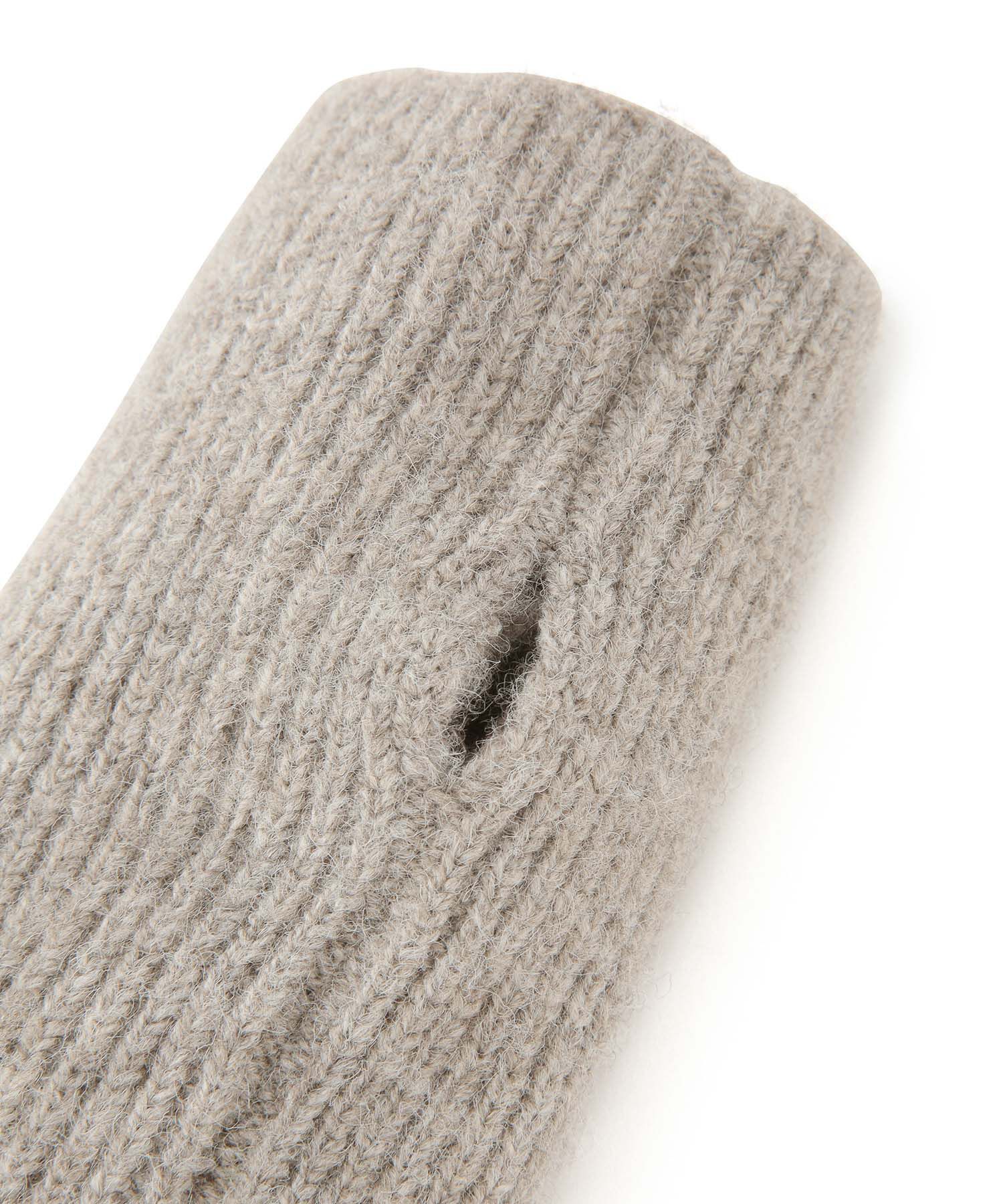 VIS「【2WAY】フィンガーレスリブニットアームウォーマー」|手袋|