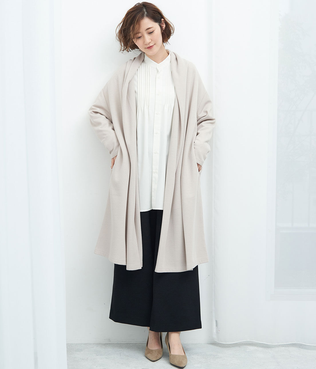 Rope&rsquo;Picnic「【着丈が選べる】サカリバボリュームコーディガン」|カーディガン|