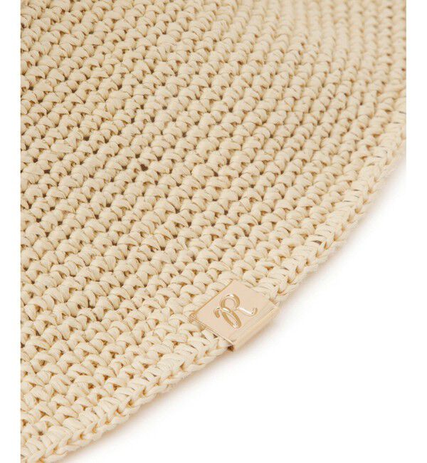 ROPE PICNIC PASSAGE「細編みプレート付きハット」|ハット|