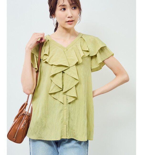 Rope&rsquo;Picnic「【emur/エミュール】ランダムラッフルブラウス」|シャツ・ブラウス|