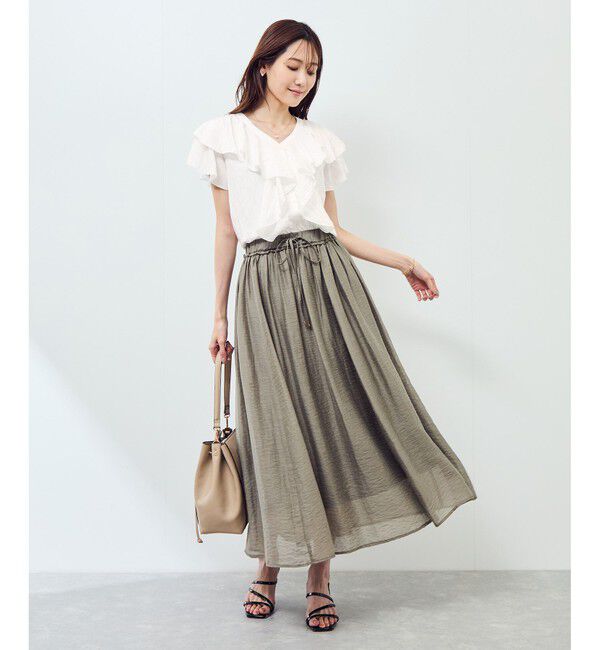 Rope&rsquo;Picnic「【emur/エミュール】ランダムラッフルブラウス」|シャツ・ブラウス|