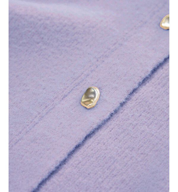 Rope&rsquo;Picnic「【新色追加】スフレニットシリーズ 変形メタルボタンミドル丈カーディガン/イージーケア・リンクコーデ」|カーディガン|