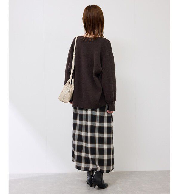 Rope&rsquo;Picnic「【新色追加】スフレニットシリーズ 変形メタルボタンミドル丈カーディガン/イージーケア・リンクコーデ」|カーディガン|